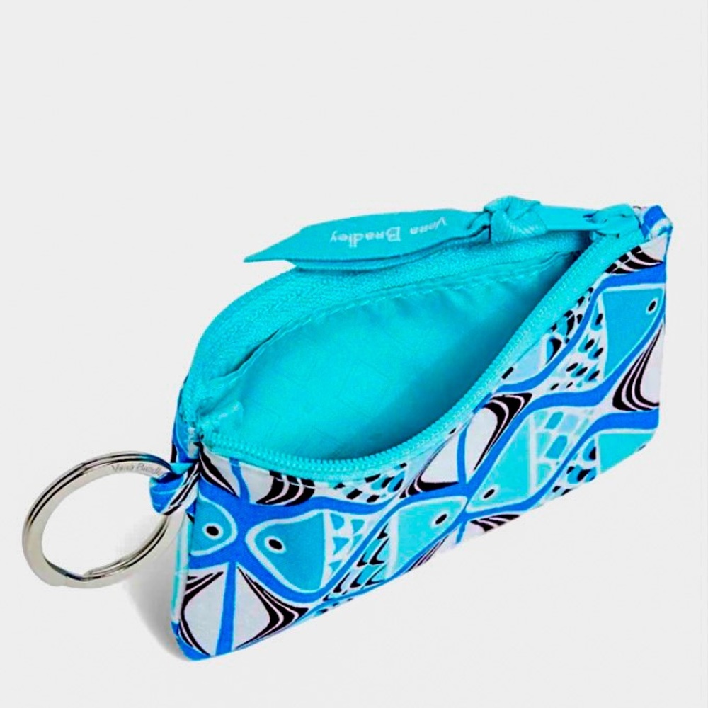 Vera Bradley Zip ID Case-Go Fish Blue